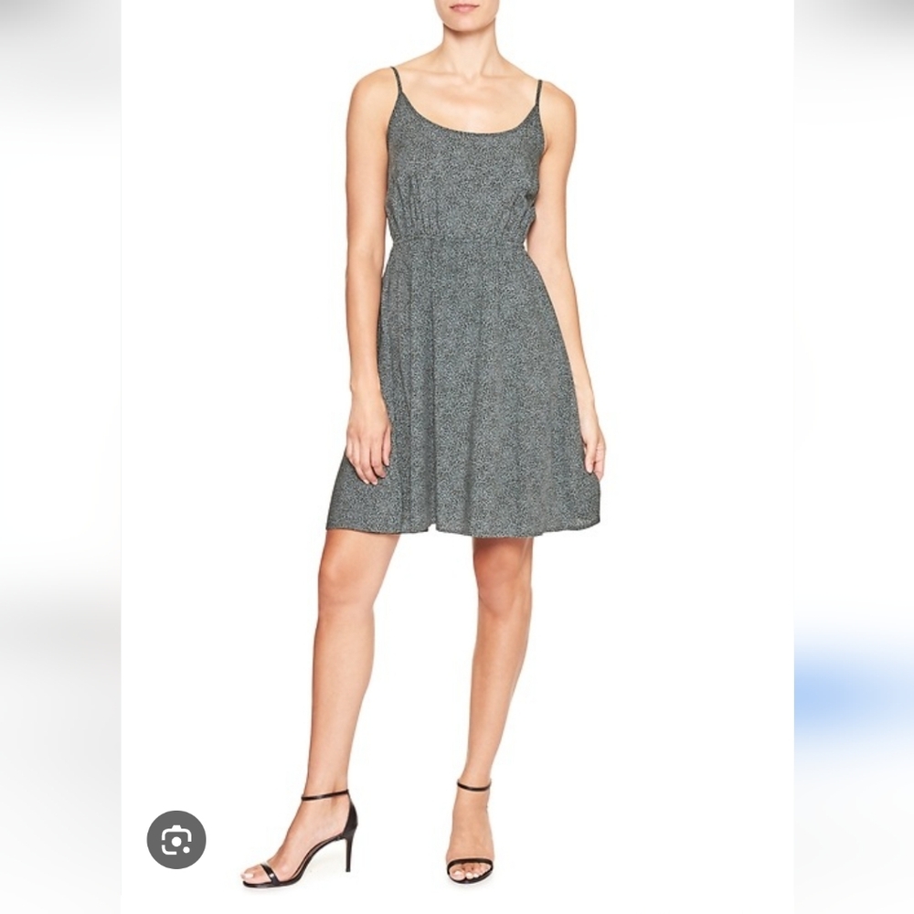 GAP Green Print Cami Dress